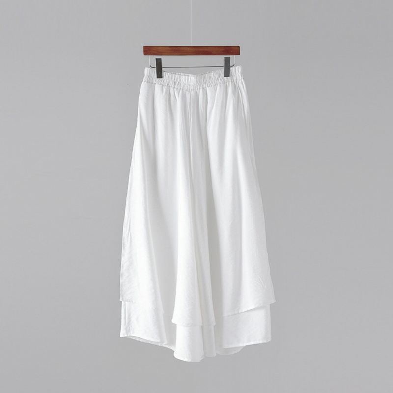 Solidne Warstwowe Spodnie Culottes