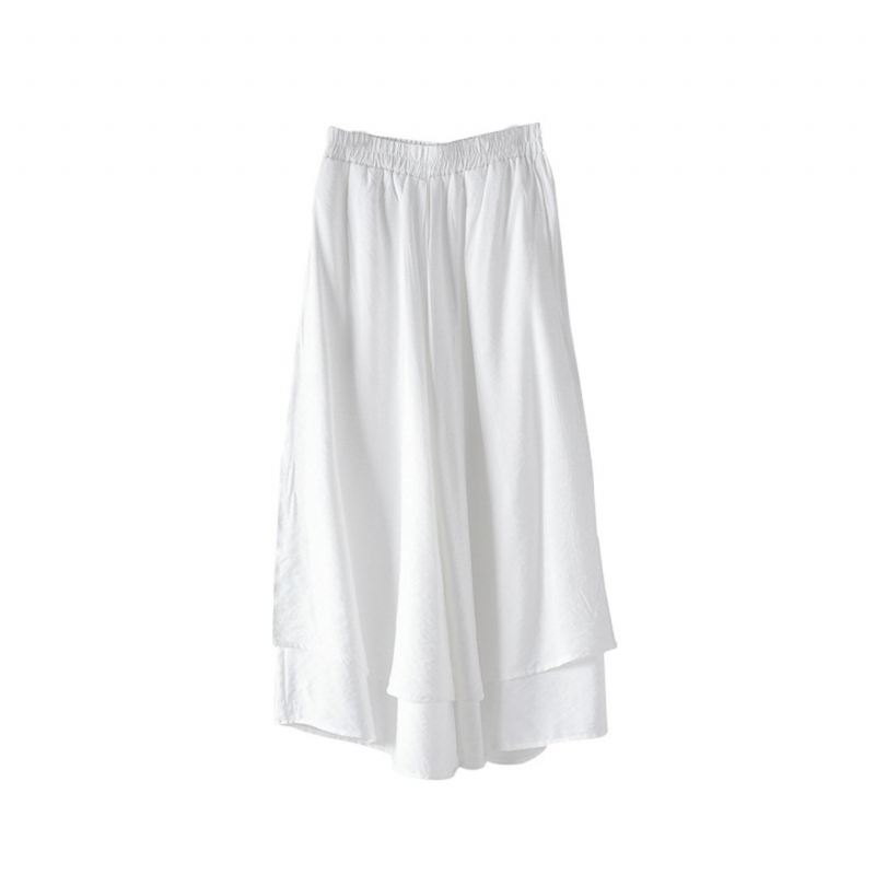 Solidne Warstwowe Spodnie Culottes