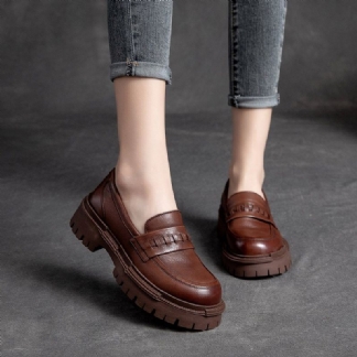 Damskie Buty Na Co Dzień Ze Skóry W Stylu Retro