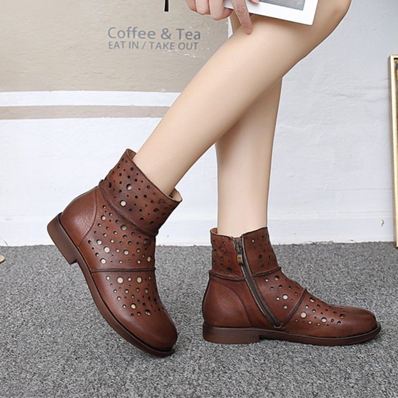 Hollow Retro Casual Krótkie Buty